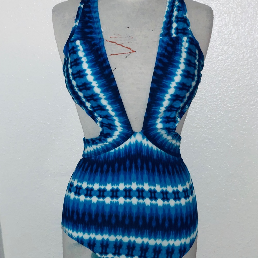 3 for $25 SALE Tye Dye Blue One Piece Swimsuit